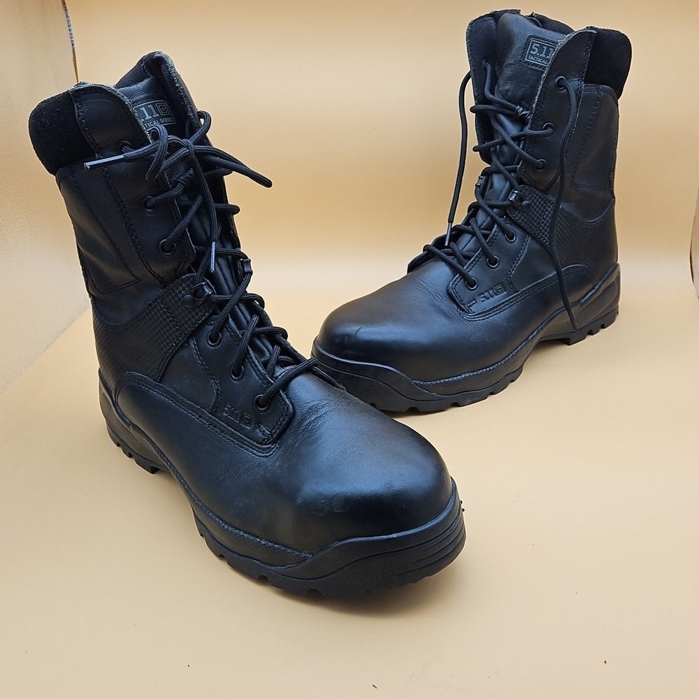 5.11 Tactical Boots ATAC 8" Station Composite Toe Men's Size 13 Black Shoes - Picture 5 of 11